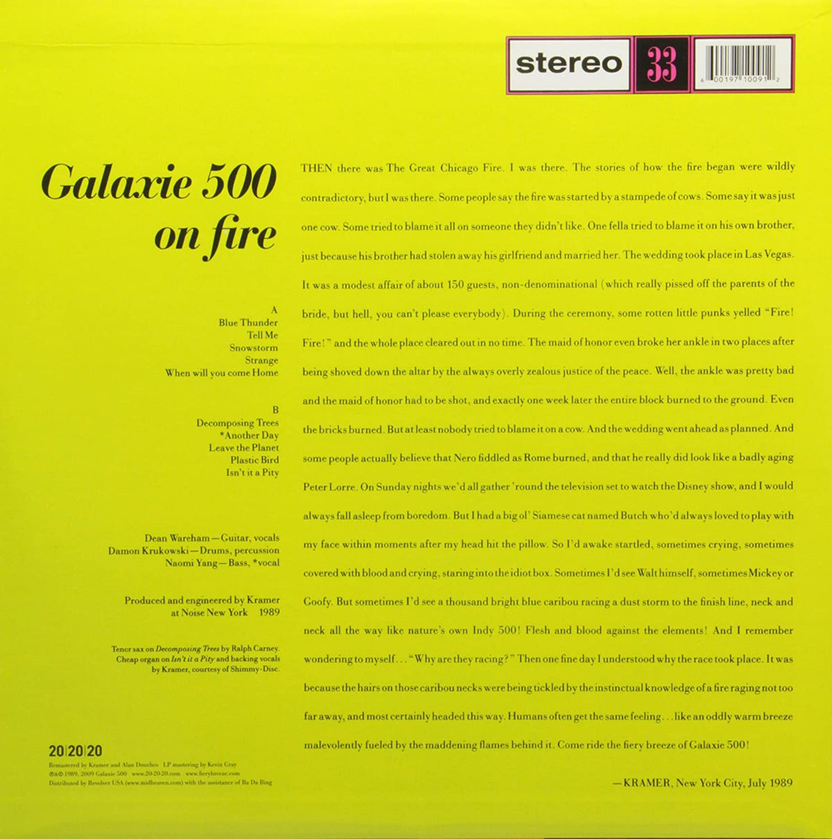 Galaxie 500/On Fire [LP]