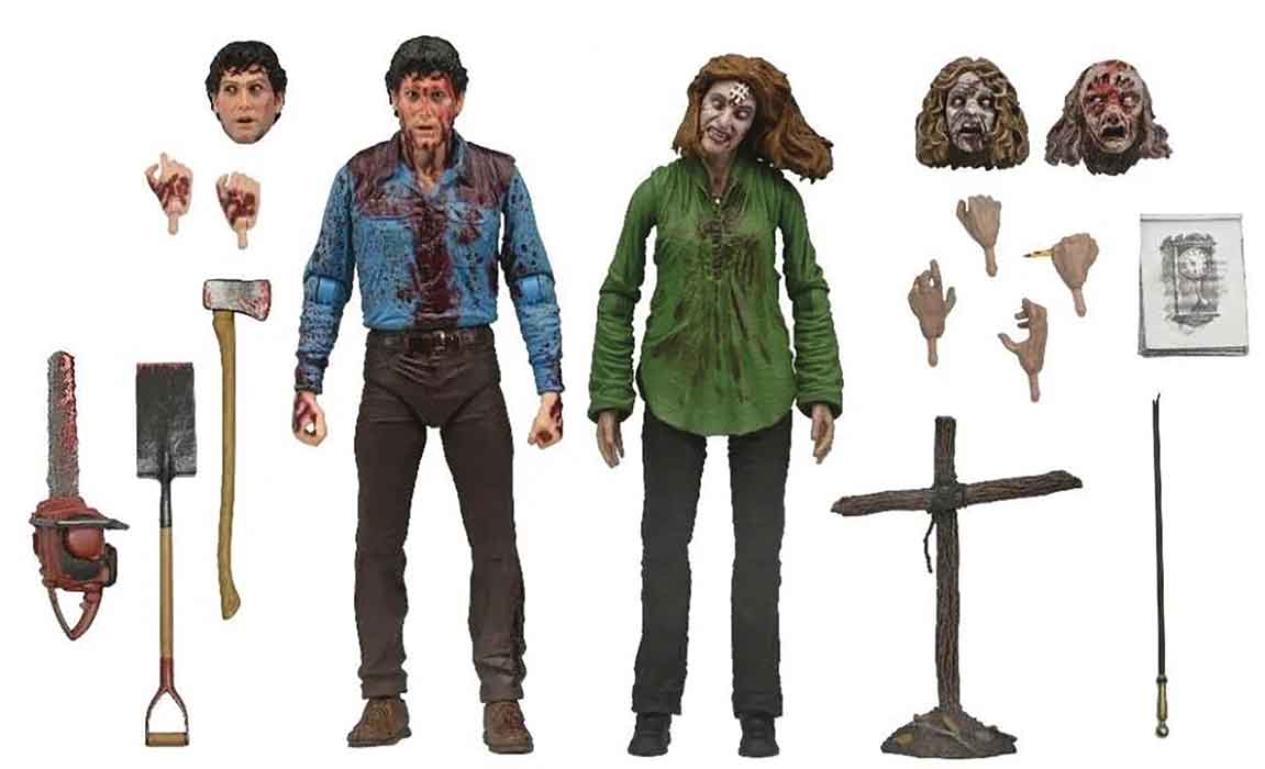 Evil Dead 7 Inch Action Figure Ultimate 2-Pack - Bloody Ash & Cheryl Williams