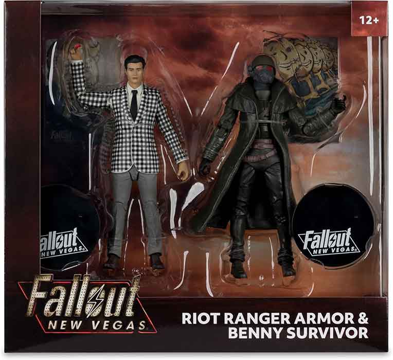 Fallout New Vegas 7 Inch Action Figure 2-Pack - Riot Ranger Armor and Benny