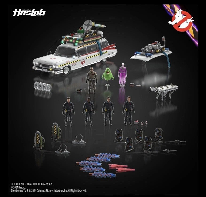 Ghostbusters 22.5 Inch Long Vehicle Figure Plasma Series Deluxe Model - Ectomobile Anniversary Edition