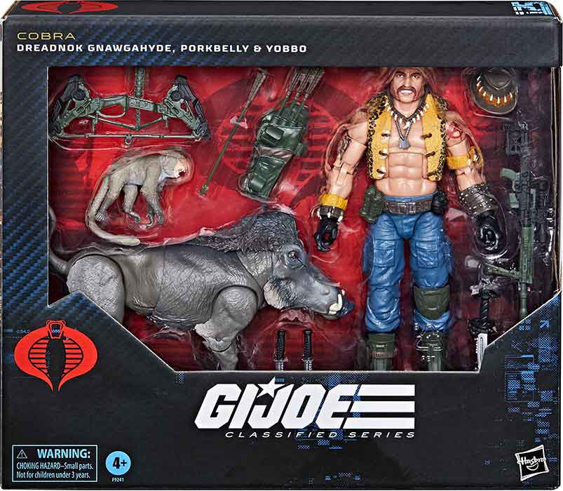 G.I. Joe Classified 6 Inch Action Figure Deluxe - Dreadnok Gnawgahyde with Porkbelly & Yobbo #125