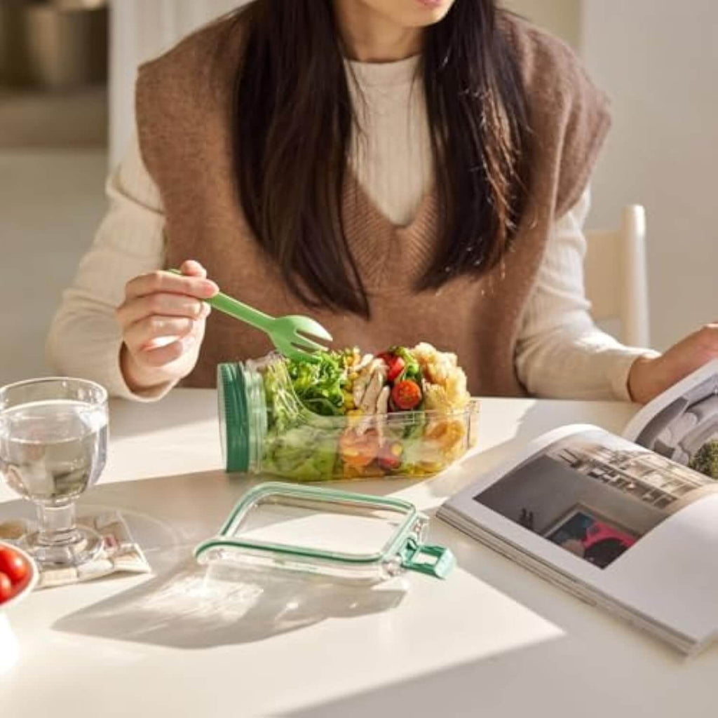Premium Portable Salad Pod – Leakproof Lunch Container with Dressing Cup